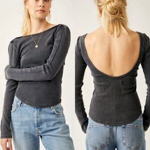 We The Free People Unapologetic ribbed Long Sleeve Top